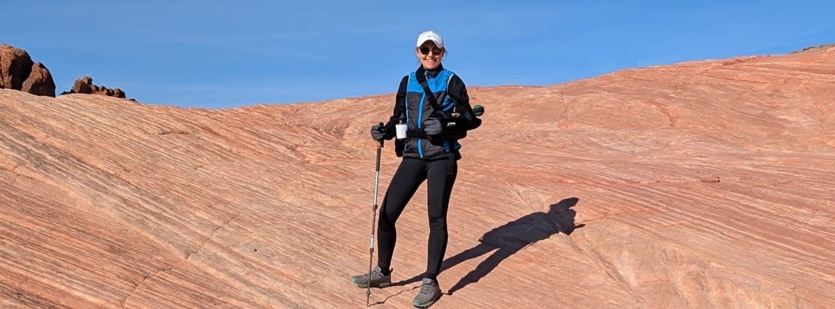 Tammy hiking