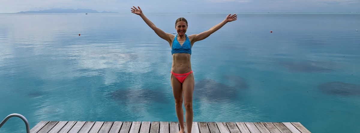 Tammy on the water